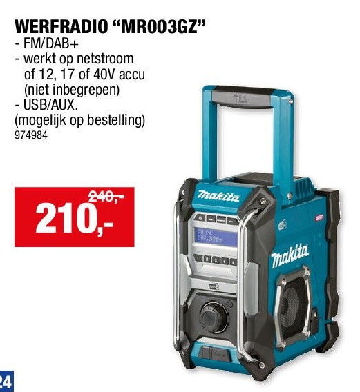 WERFRADIO “MR003GZ”
