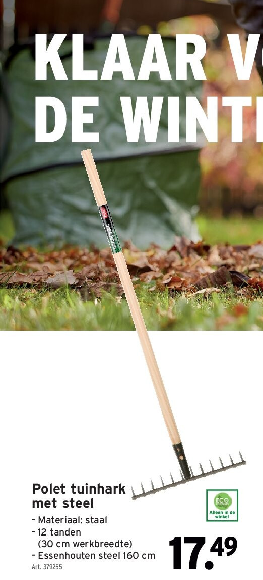 Polet tuinhark met steel