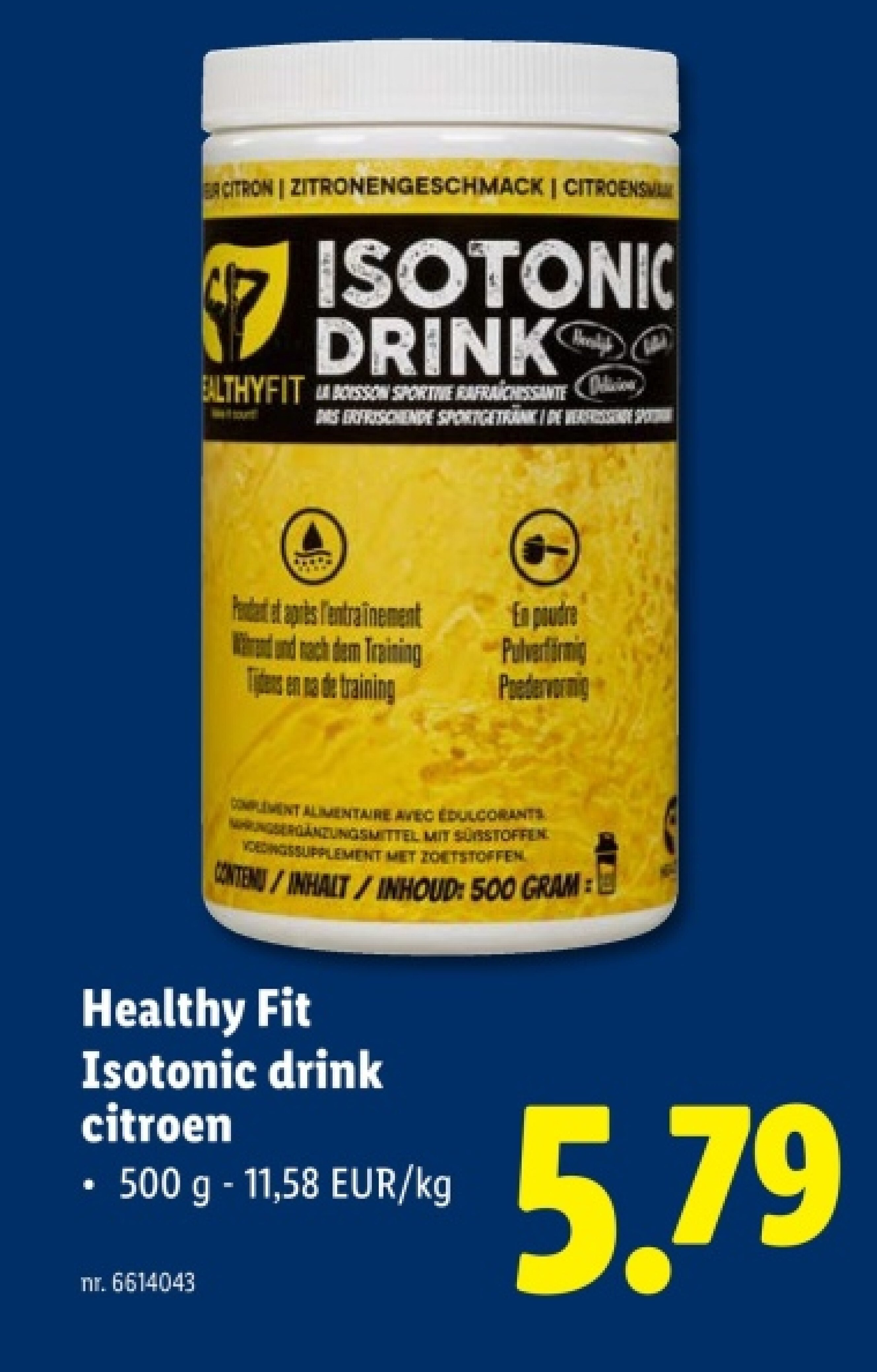 Isotonic drink citroen