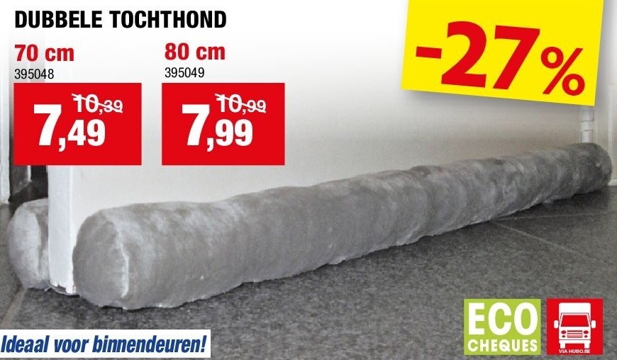 DUBBELE TOCHTHOND 70 cm