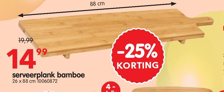serveerplank bamboe