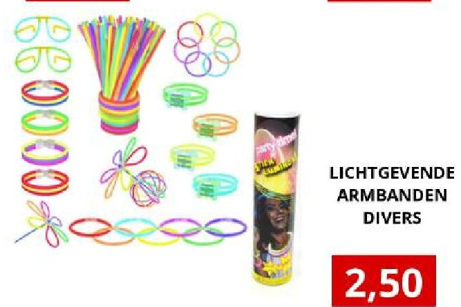 LICHTGEVENDE ARMBANDEN DIVERS