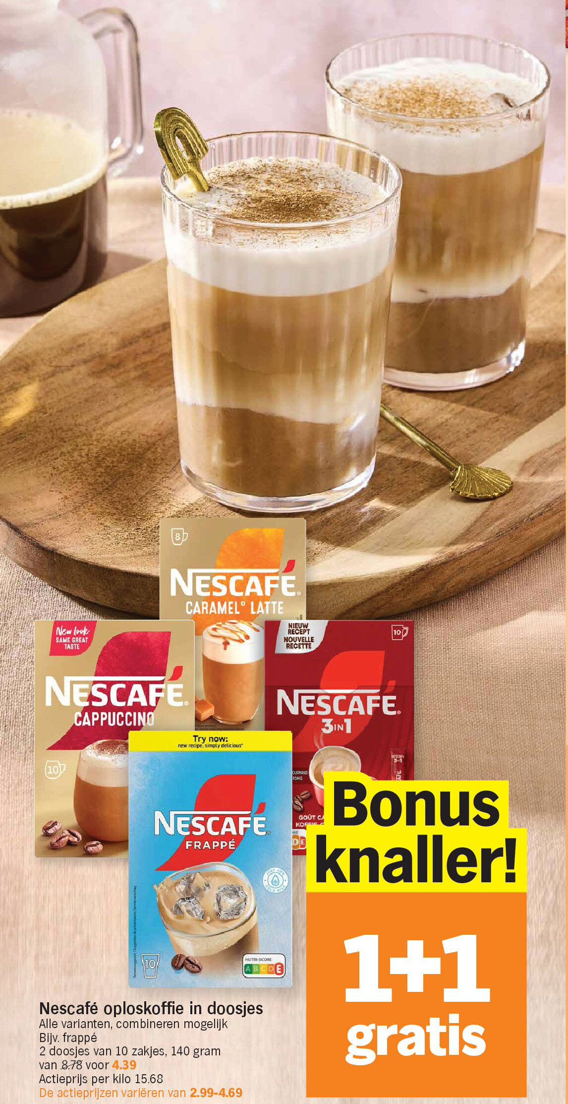 Nescafé oploskoffie in doosjes