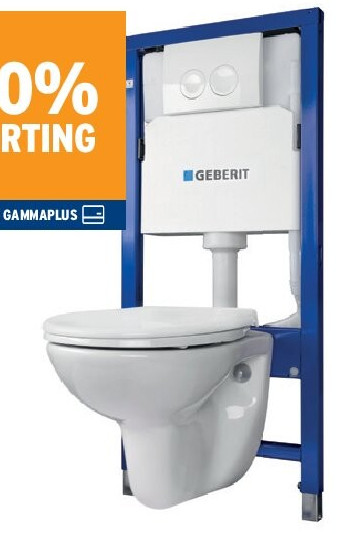 Duo pack hangwc Abell met Geberit inbouw-reservoir UP100