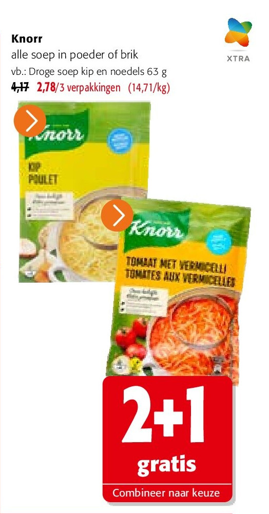 Knorr Droge soep kip en noedels 63 g