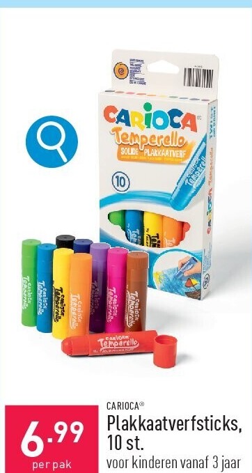 Plakkaatverfsticks, 10 st.