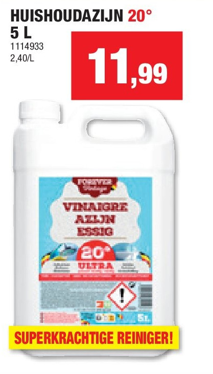 HUISHOUDAZIJN 20° 5 L