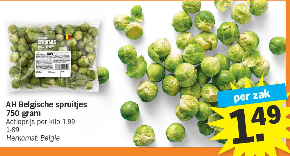 AH Belgische spruitjes 750 gram