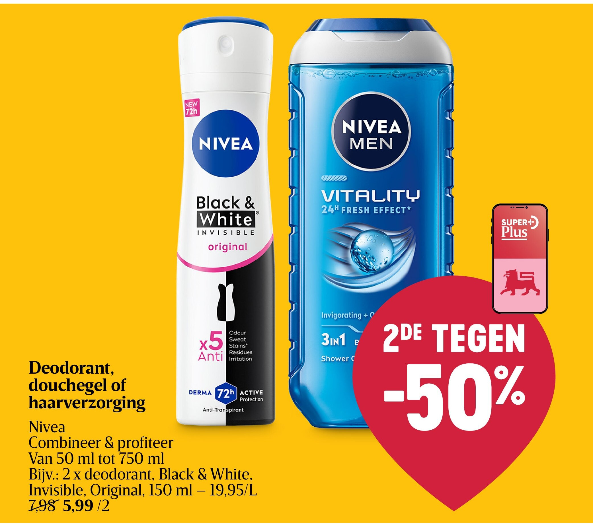 Deodorant, douchegel of haarverzorging