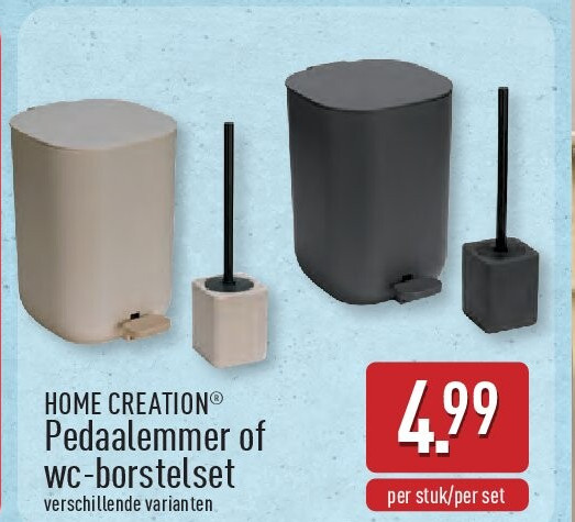 Pedaalemmer of wc-borstelset