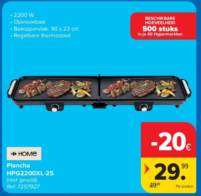 Plancha HPG2200XL-25