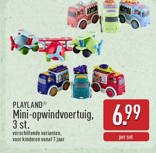 Mini-opwindvoertuig, 3st.