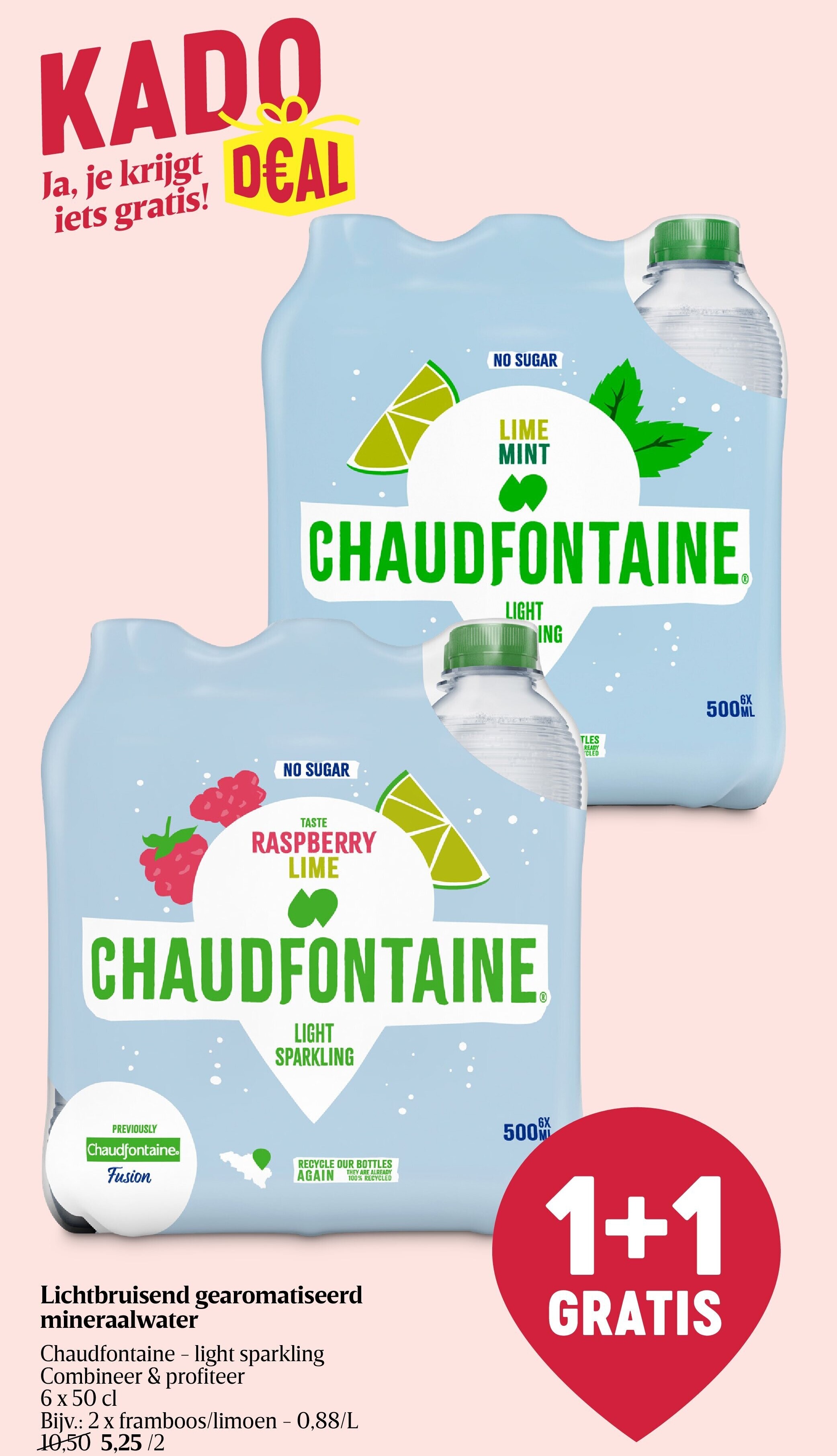 Lichtbruisend gearomatiseerd mineraalwater