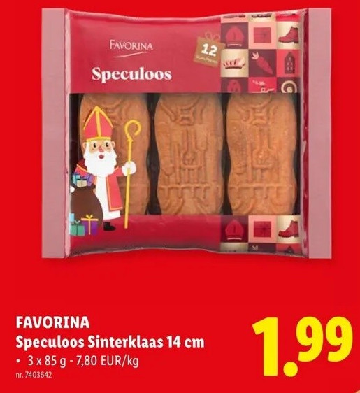 Speculoos Sinterklaas 14 cm