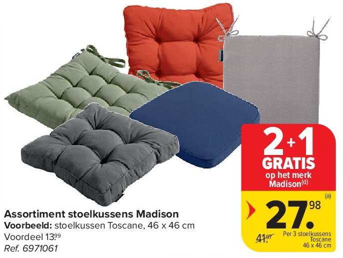 Assortiment stoelkussens Madison