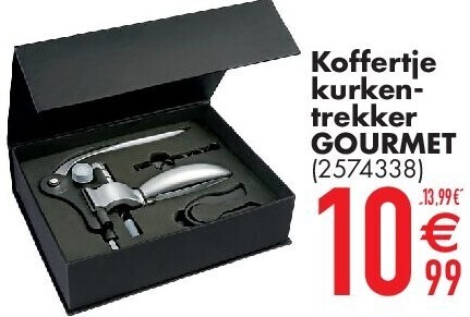 Koffertje kurkentrekker GOURMET