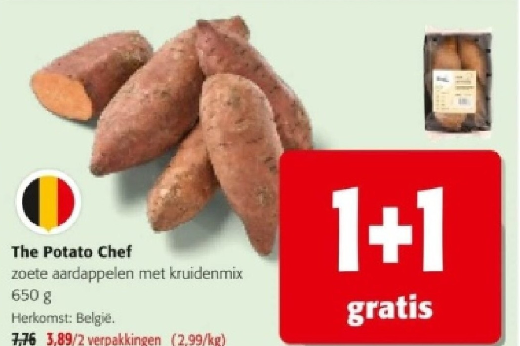 The Potato Chef zoete aardappelen met kruidenmix 650 g