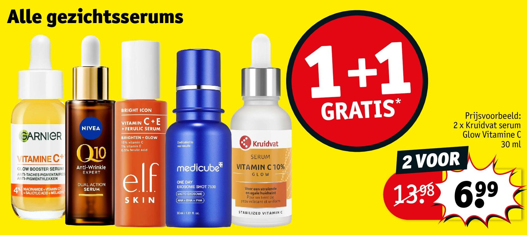 2 x Kruidvat serum Glow Vitamine C 30 ml