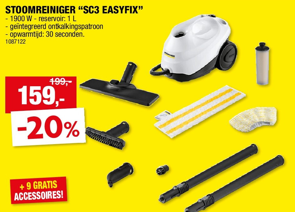 STOOMREINIGER “SC3 EASYFIX”