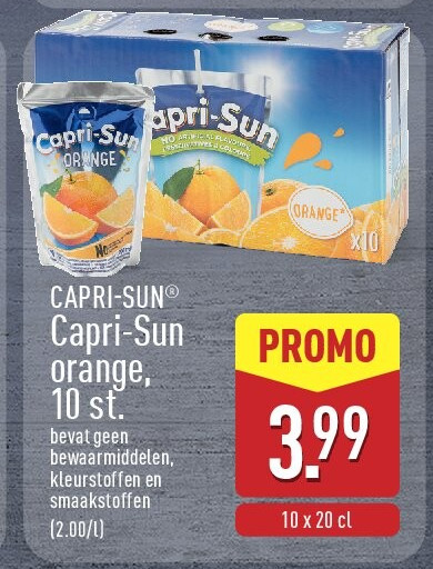 Capri-Sun orange, 10st.