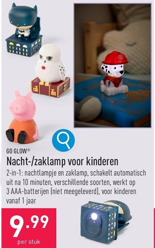 Nacht-/zaklamp voor kinderen