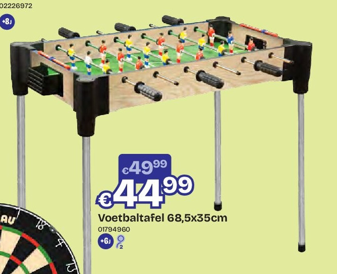 Voetbaltafel 68,5x35cm