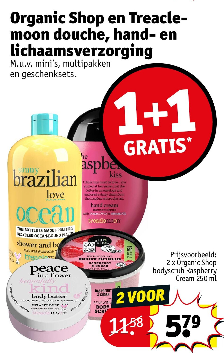 Organic Shop en Treaclemoon douche, hand- en lichaamsverzorging