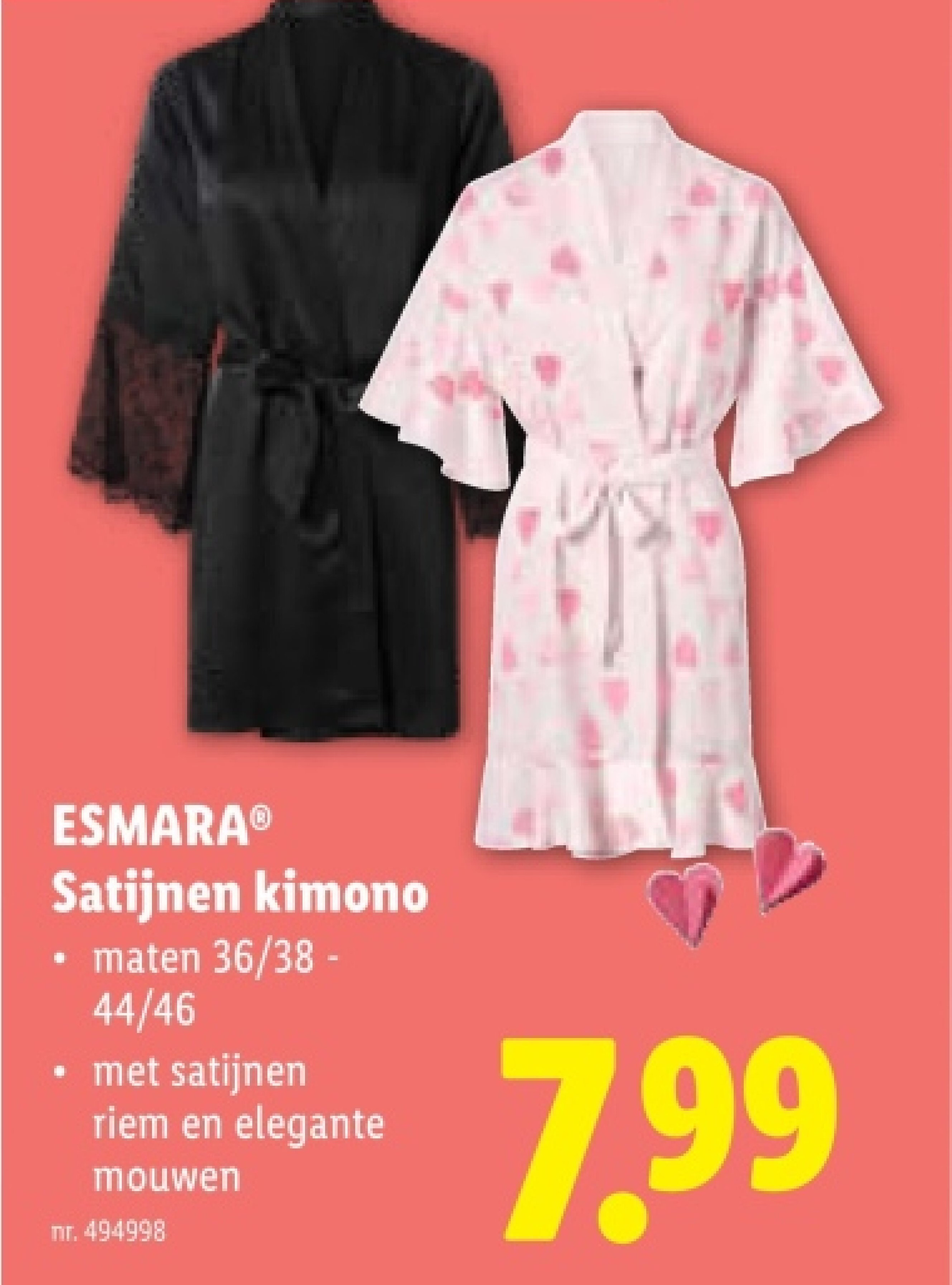Satijnen kimono