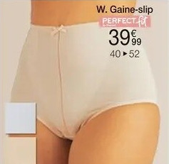 W. Gaine-slip voor stevige steun, Perfect Fit