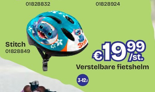 Verstelbare fietshelm Stitch