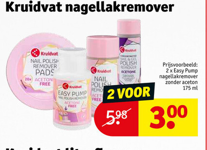Kruidvat nagellakremover