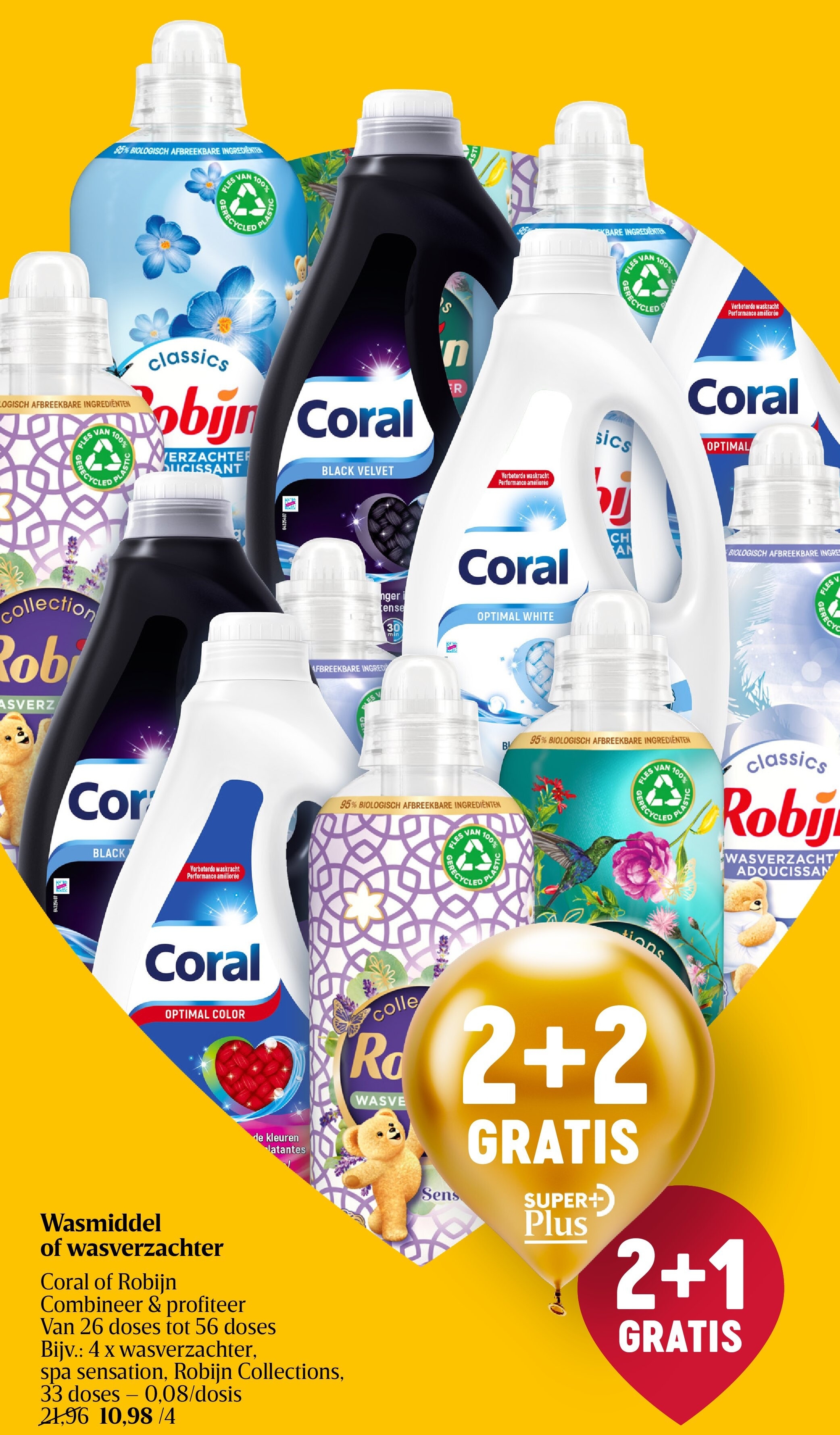 Wasmiddel of wasverzachter