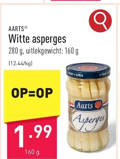 Witte asperges