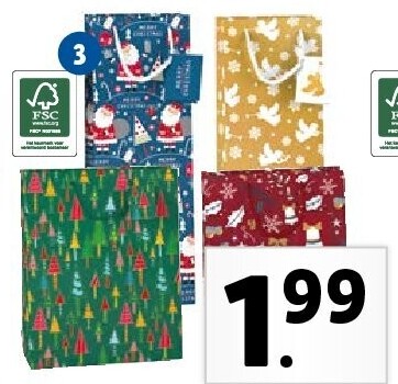 Set cadeautassen