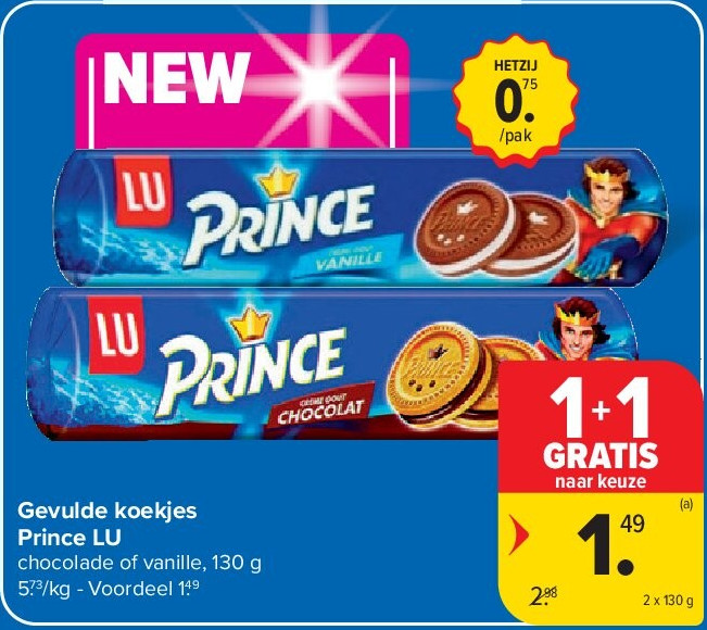 Gevulde koekjes Prince LU