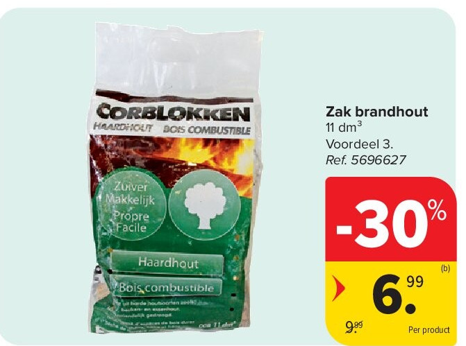 Zak brandhout