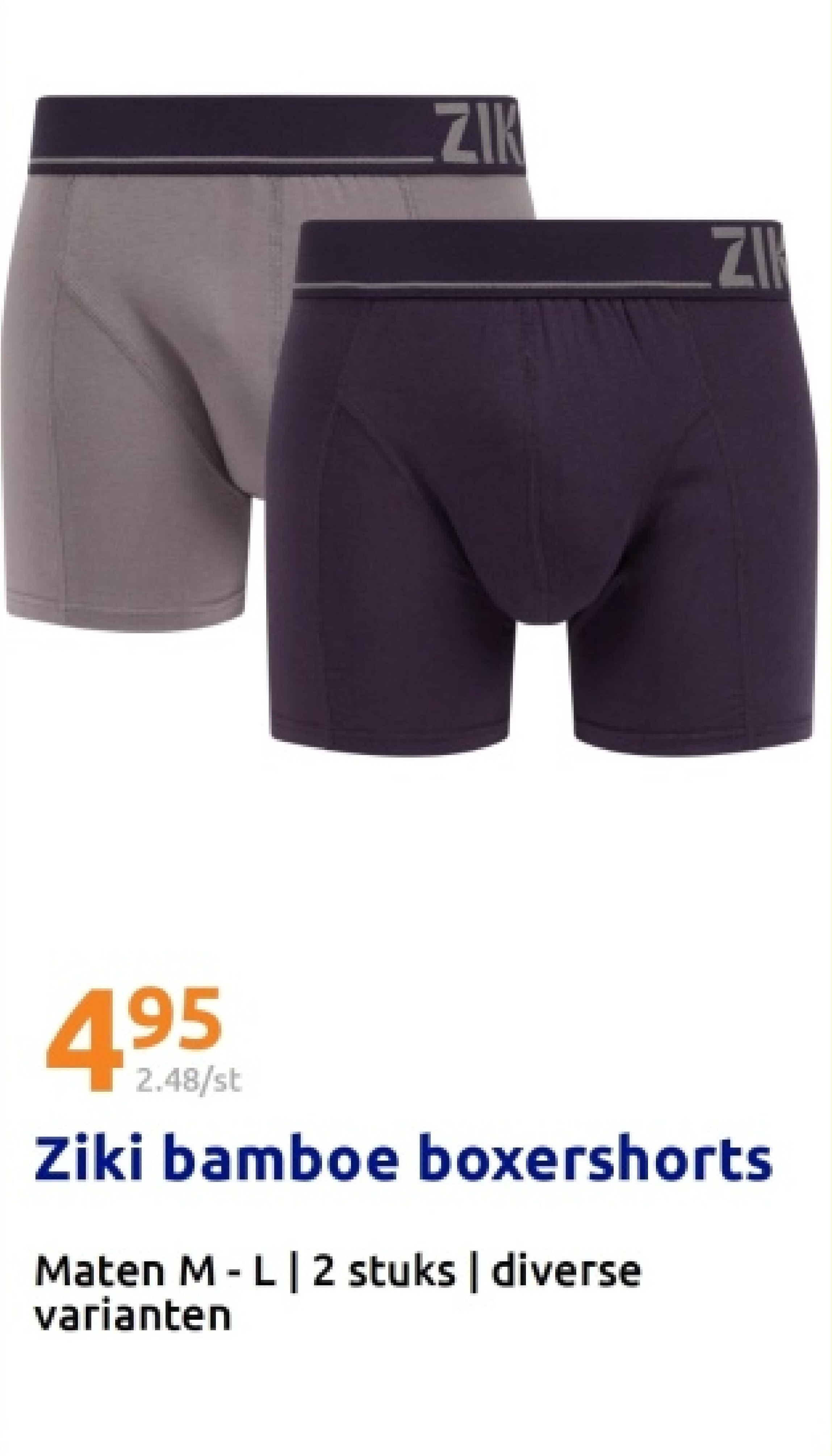 Ziki bamboe boxershorts