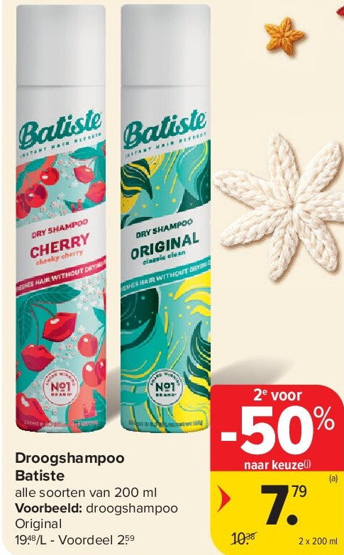 Droogshampoo Batiste