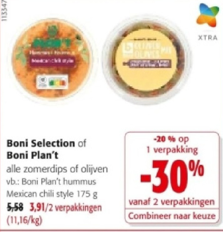 Boni Plan't hummus Mexican chili style 175 g