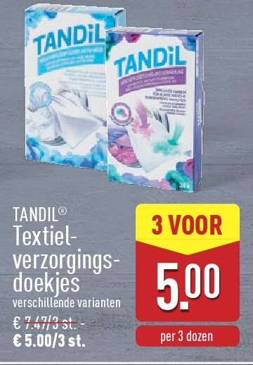 Textiel­ verzorgings­ doekjes