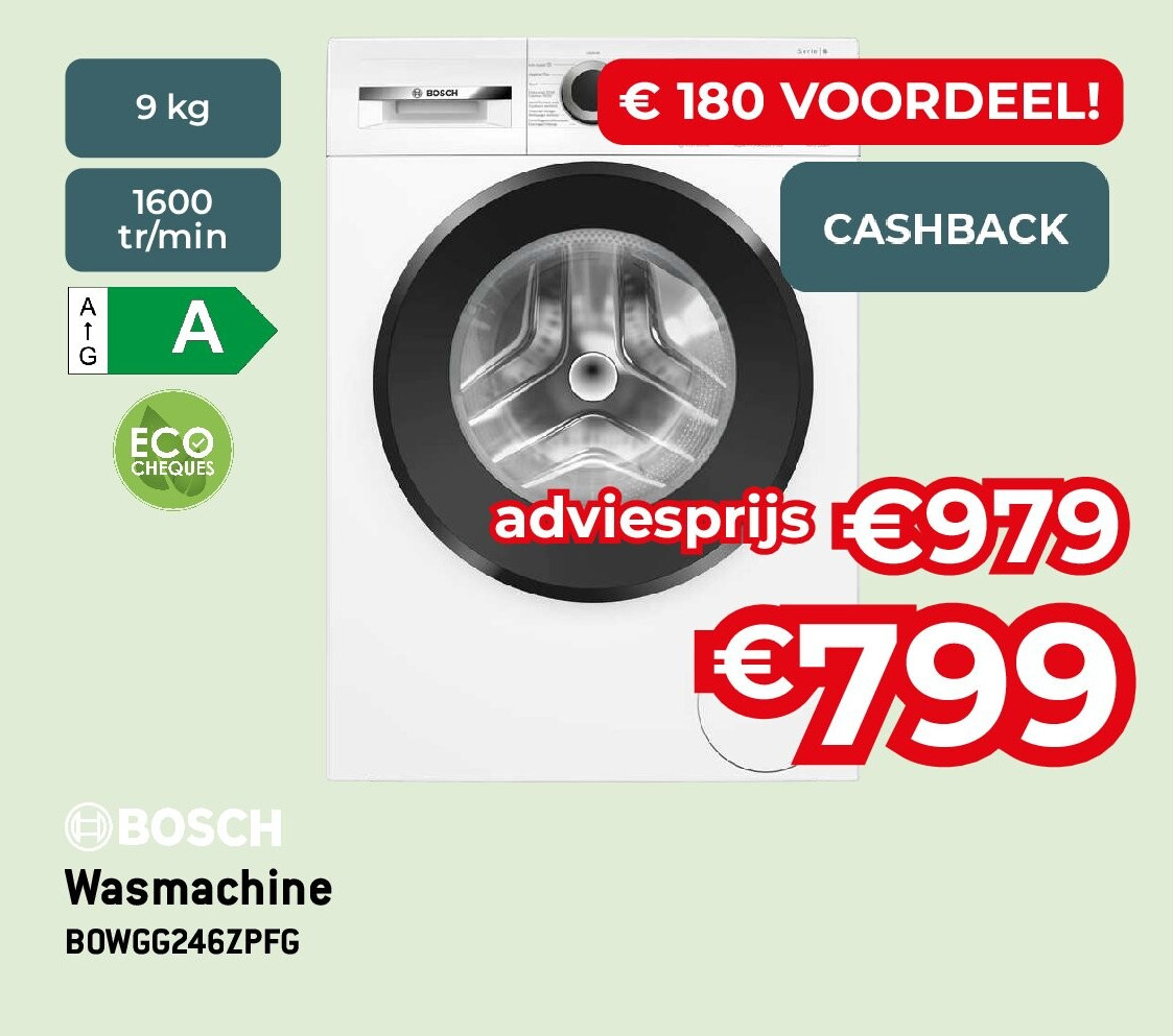 Wasmachine BOWGG246ZPFG