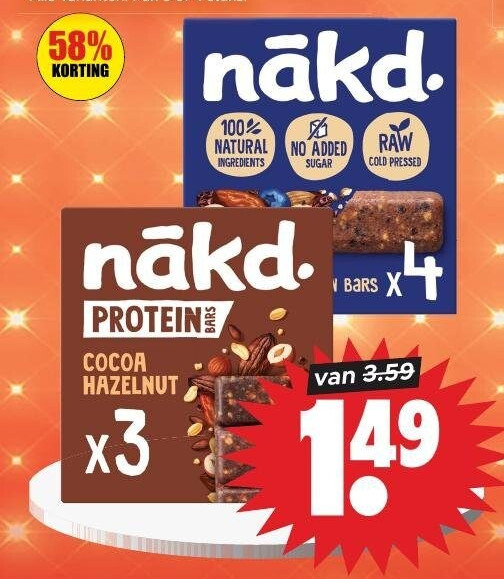 Nakd Protein Bars