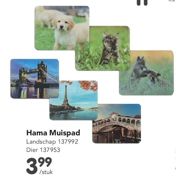 Hama Muispad Landschap 137992 Dier 137953