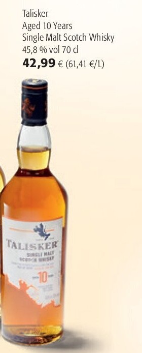 Talisker Aged 10 Years Single Malt Scotch Whisky
