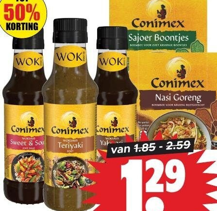 Conimex woksaus of boemboe