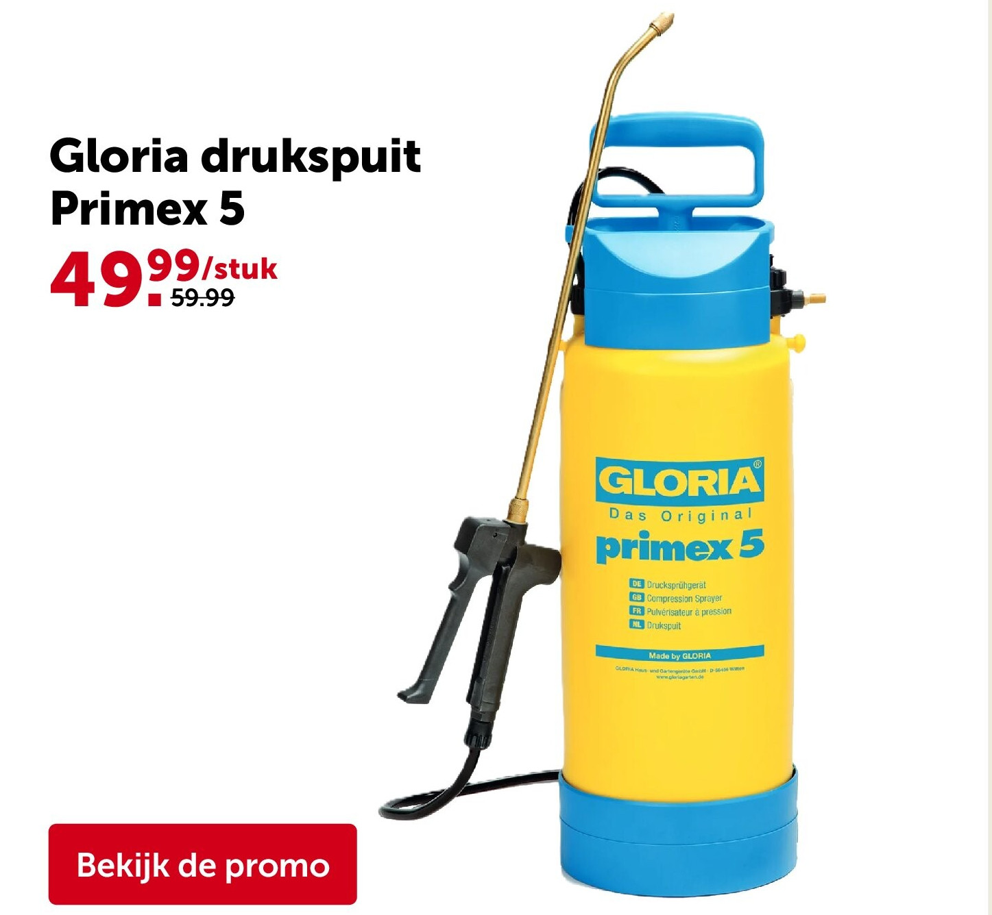 Gloria drukspuit Primex 5