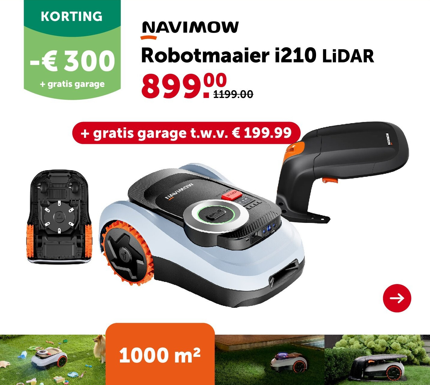 Robotmaaier i210 LiDAR
