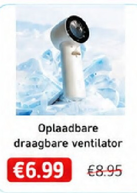 plaadbare draagbare ventilator