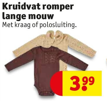 Kruidvat romper lange mouw