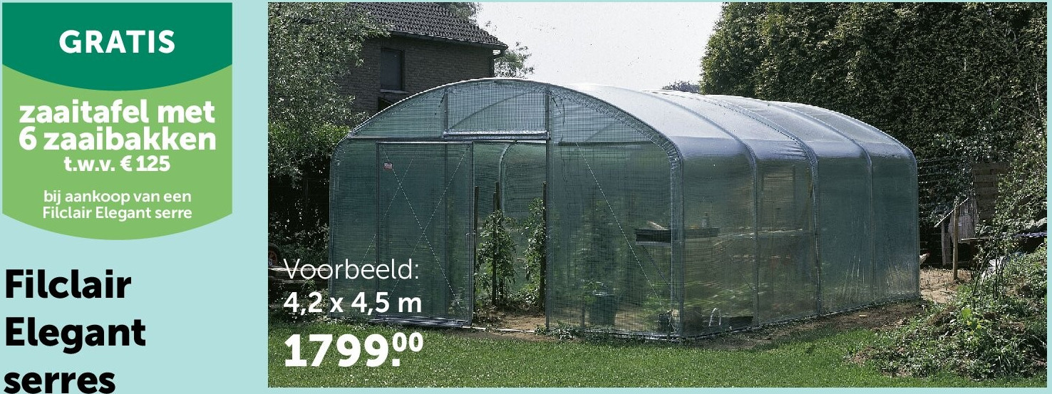 Filclair Elegant serres 4,2 x 4,5 m
